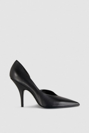 Patrizia Pepe Smooth Leather Pumps Noir | WBOPU1073