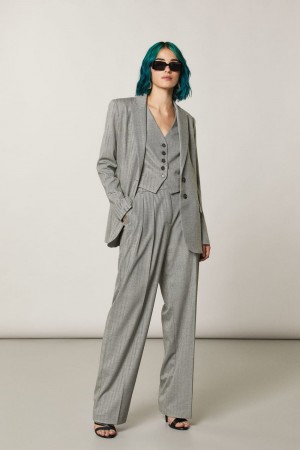 Patrizia Pepe Soft Viscose Pants Grise | YMCOH5971