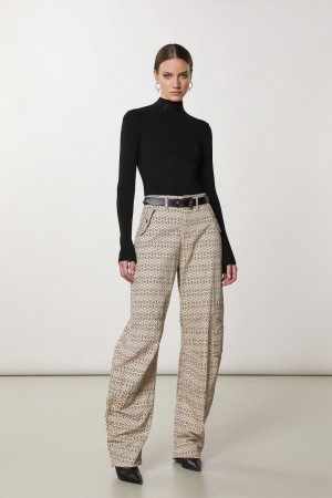Patrizia Pepe Turtleneck With Logo Noir | APKWO4851