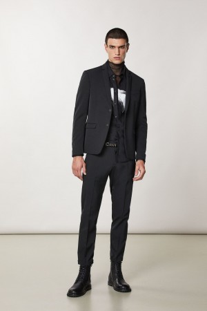 Patrizia Pepe Two-button Slim Fit Jacket Noir | NUIHS2453